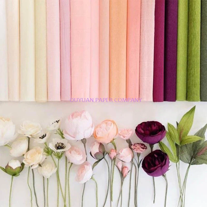 DIY Flower Making Material Wrinkled Crepe Paper