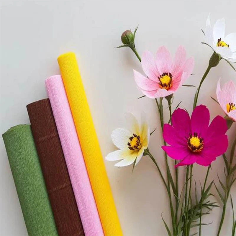 DIY Flower Making Material Wrinkled Crepe Paper